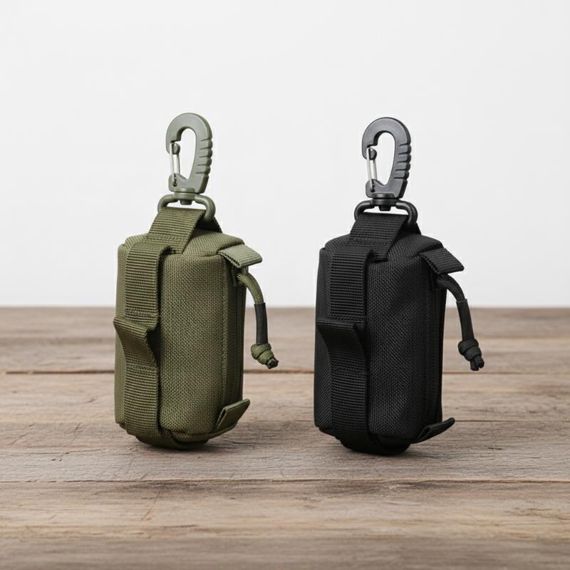 Hunting Outdoors Card - アウトドア EDC ポーチ、ジッパーキーカードホルダー、小さなツールバッグ、ハンティングやキャンプ用のポータブルウエストウォレット
