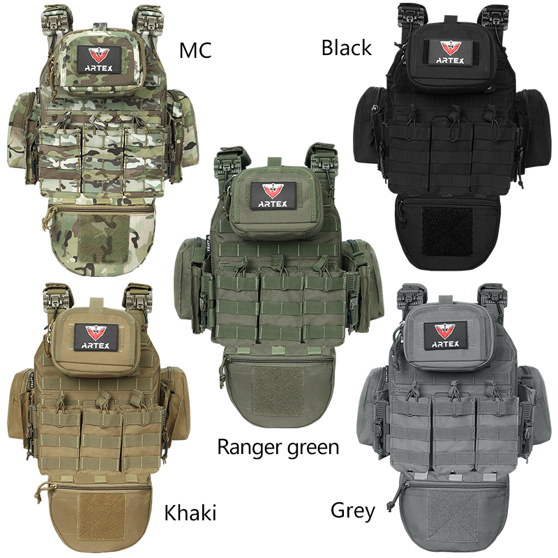 Outdoor Hunting Lights - タクティカルベスト 6094 ファストデタッチャブル ライトレーザーカット アウトドアハンティング ブラックギア