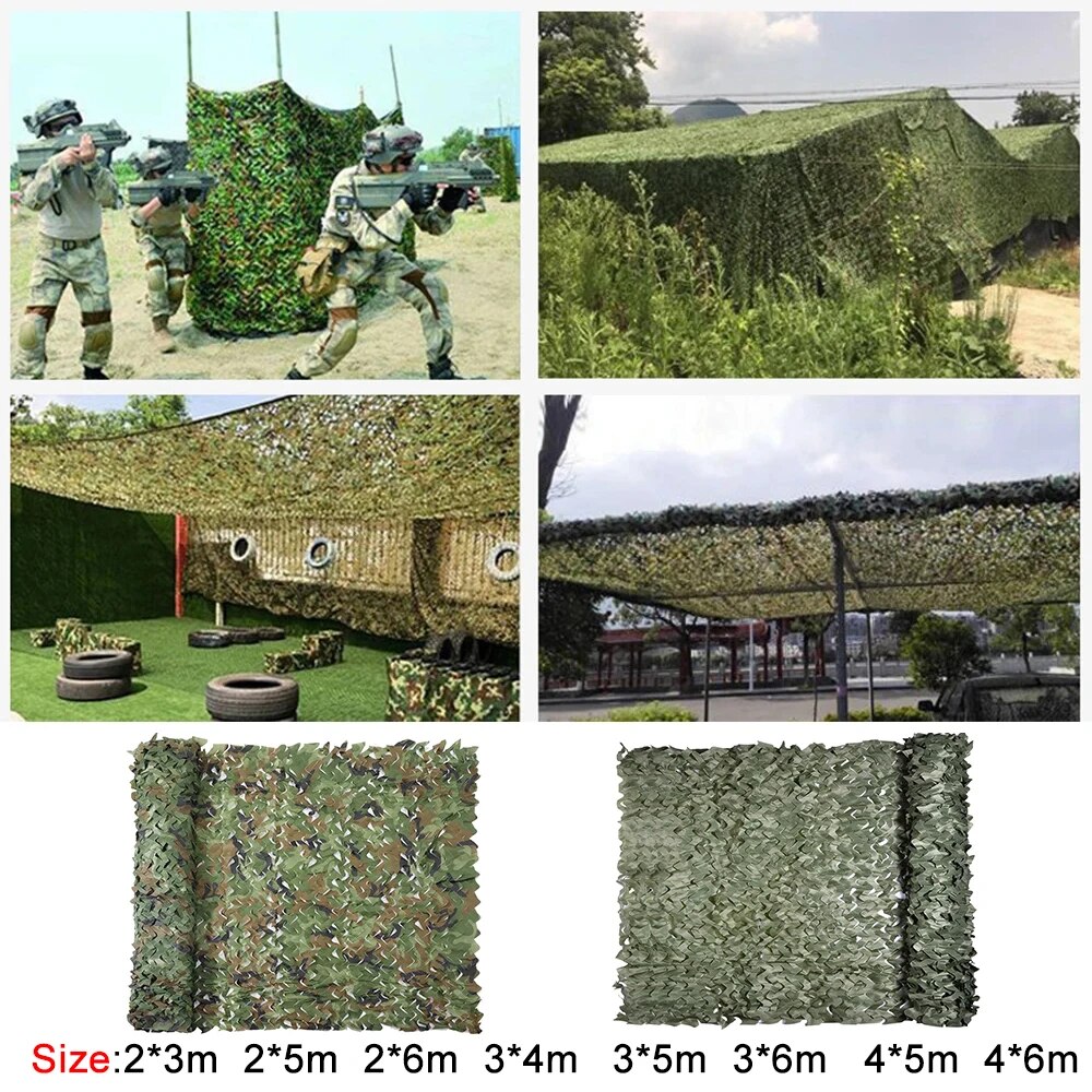 Outdoor Hunting Tent - 迷彩ネッティング屋外キャンプサンシェードメッシュ迷彩ネット狩猟撮影車カバー軍事パーティーサンシェルター