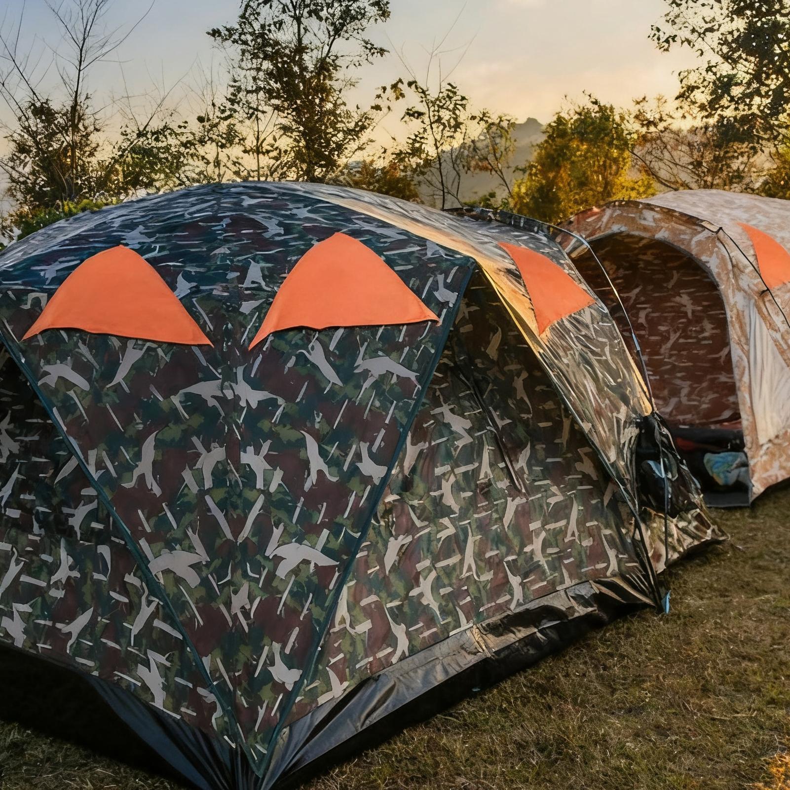 Outdoor Hunting Tent - ブレイズオレンジ ブラインドパネル 磁気ハンティングアクセサリー 4個入り マグネット ブレイズセーフティパネル