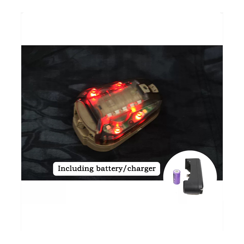 Outdoor Hunting Lights - アウトドアスポーツ信号フラッシュBOOIU戦術ヘルメットてんとう虫ライトLED赤外線/ストロボ防水狩猟ヘルメットアダプター付き
