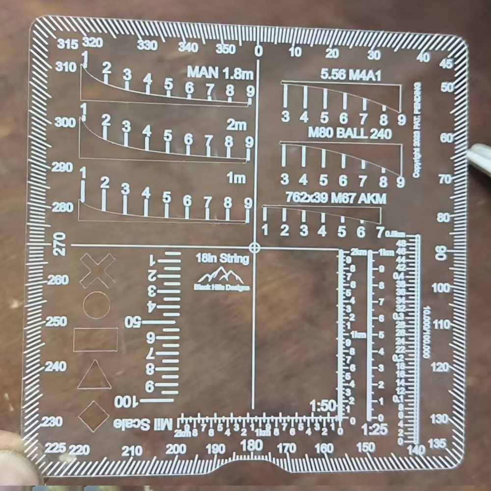 Hunting Outdoors Card - アウトドアレンジファインダーカードレンジフィールドツールアシストレンジファインダーは、屋外狩猟用品に適しています。