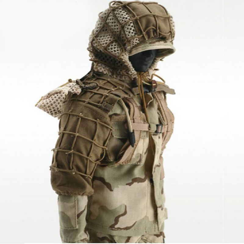Hunting Outdoor Jacket - 新しい戦術 CS トレーニング狩猟服糸スナイパー迷彩メッシュ Ghillie スーツ財団屋外撮影ジャケットセット