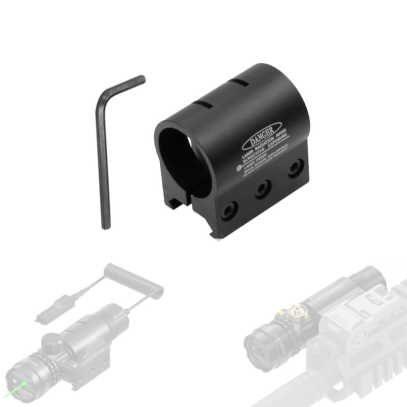 Outdoor Hunting Lights - 懐中電灯スコープレーザーサイトクランプマウント直径25.4mm 1インチ、20mmピカティニーウェイバー付き、狩猟やおもちゃの銃のアクセサリー用