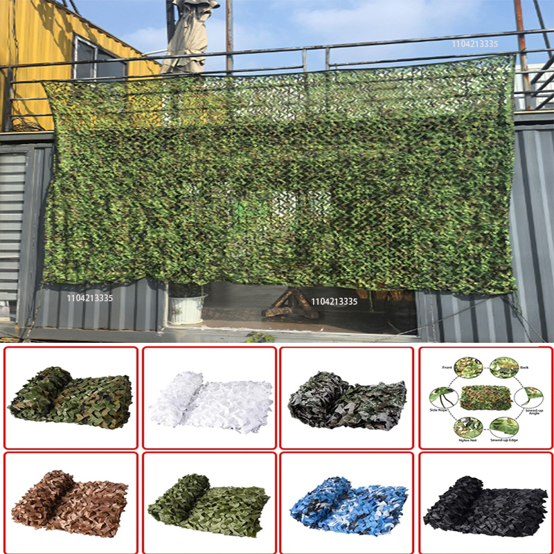 Outdoor Hunting Tent - 二重層迷彩ネット、狩猟、キャンプ、装飾用、プライバシー保護、日よけ、狩猟用