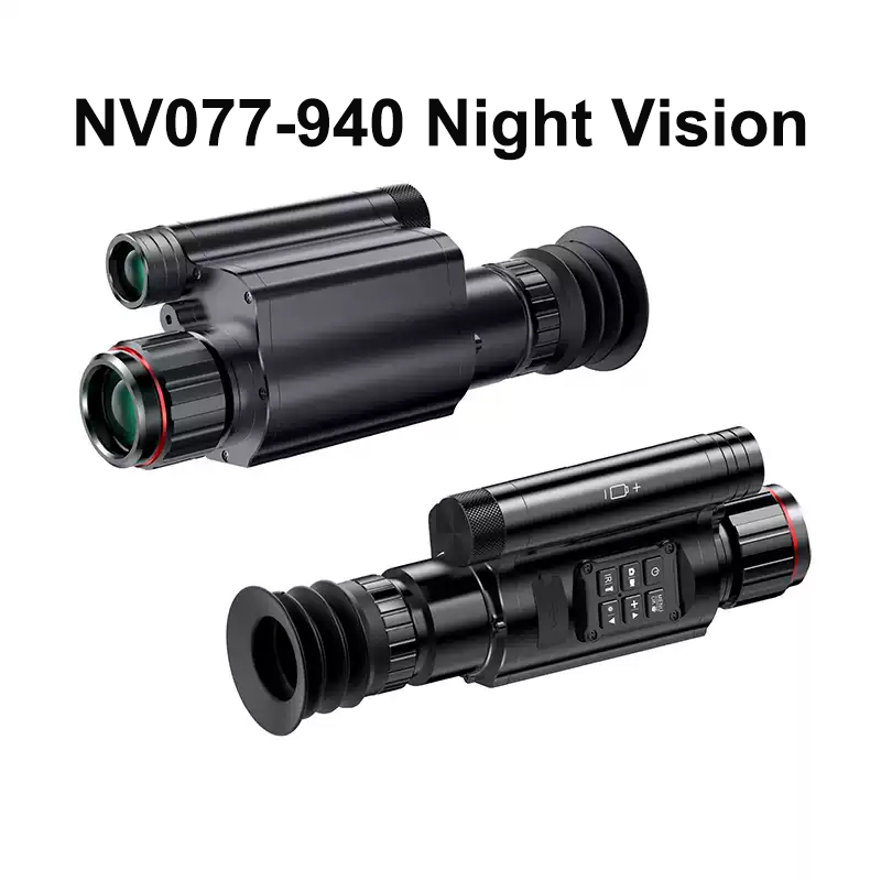 Hunting Outdoors Card - NV077-940nm ハンティングナイトビジョンスコープ WiFi付き 昼夜両用 赤外線レーザー照準なし望遠鏡 アウトドア戦術アクセサリー