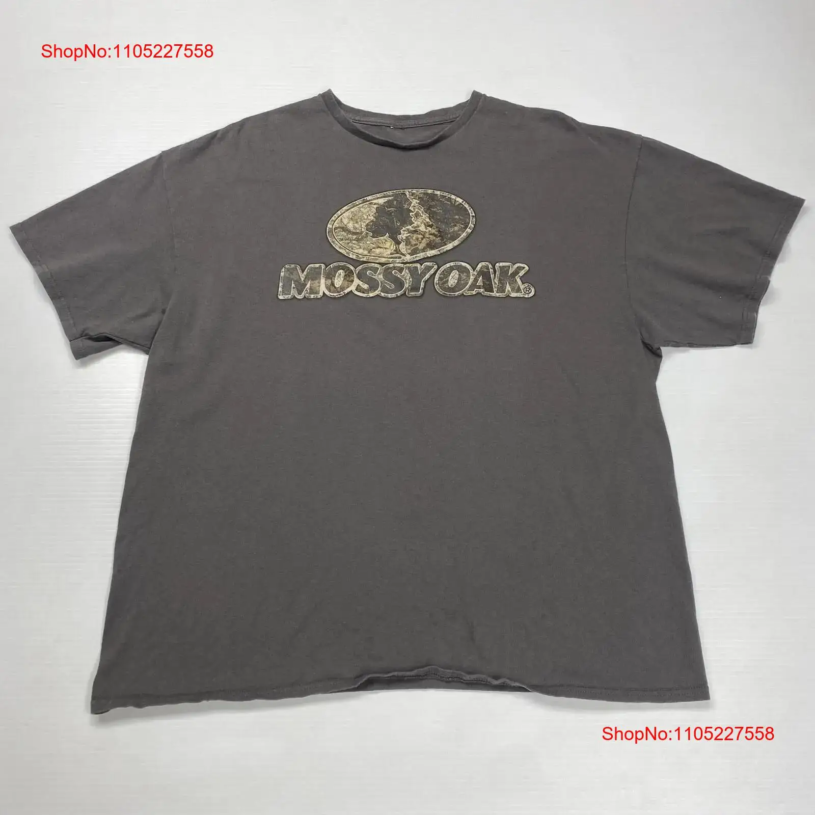 Outdoor Hunting Logo - モッシーオーク メンズ Tシャツ M グレー カモフラージュ