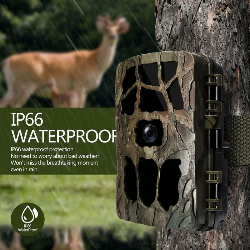 Outdoor Hunting Camera Wireless - 防水赤外線暗視カメラ,1080p,4K (h982),暗視機能付き