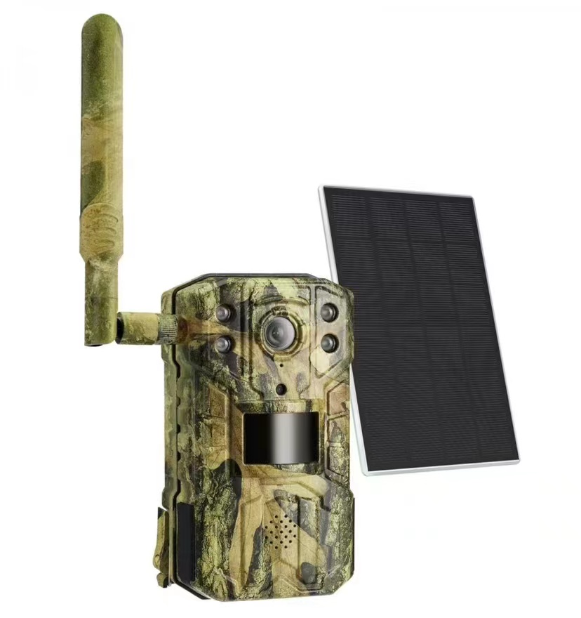 Outdoor Hunting Camera Wireless - 2K対応ソーラー充電式リチウム電池搭載屋外4Gハンティングカメラ赤外線ナイトビジョンワイヤレスゲームハンティングトレイルカメラ