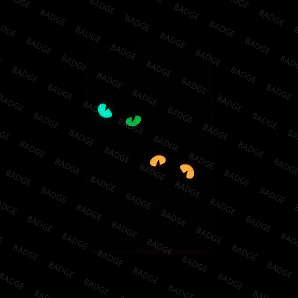 暗闇で光るパッチ猫悪魔の目戦術パッチコンバットフックファスナ - Hunting Blind Fabric のレビューと価格