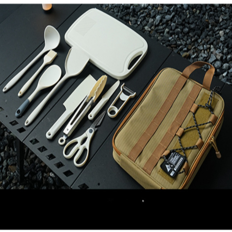 ポータブル9点キャンプキッチン用品セット屋外調理器具キット収 - Outdoor Hunting Kitchen のレビューと価格