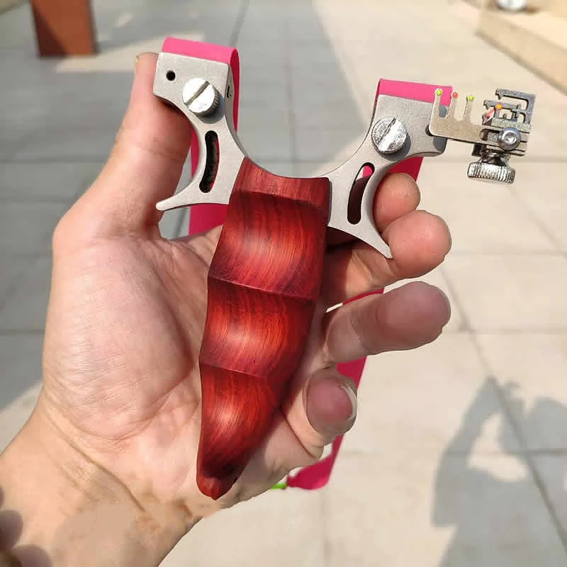 新しいステンレス鋼のパチンコの木のハンドル,singshot - Outdoor Hunting News のレビューと価格