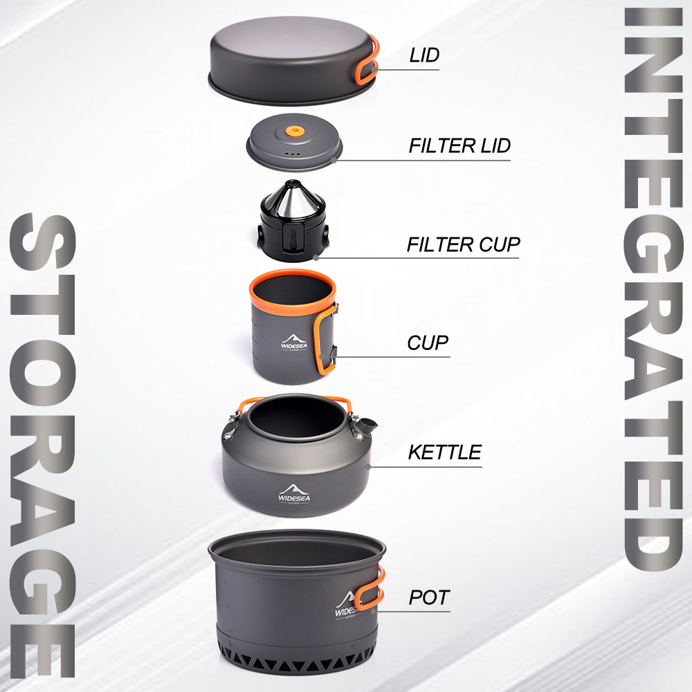 キャンプ食器アウトドア調理器具セットポット観光ケトルコーヒー - Outdoor Hunting Kitchen のレビューと価格