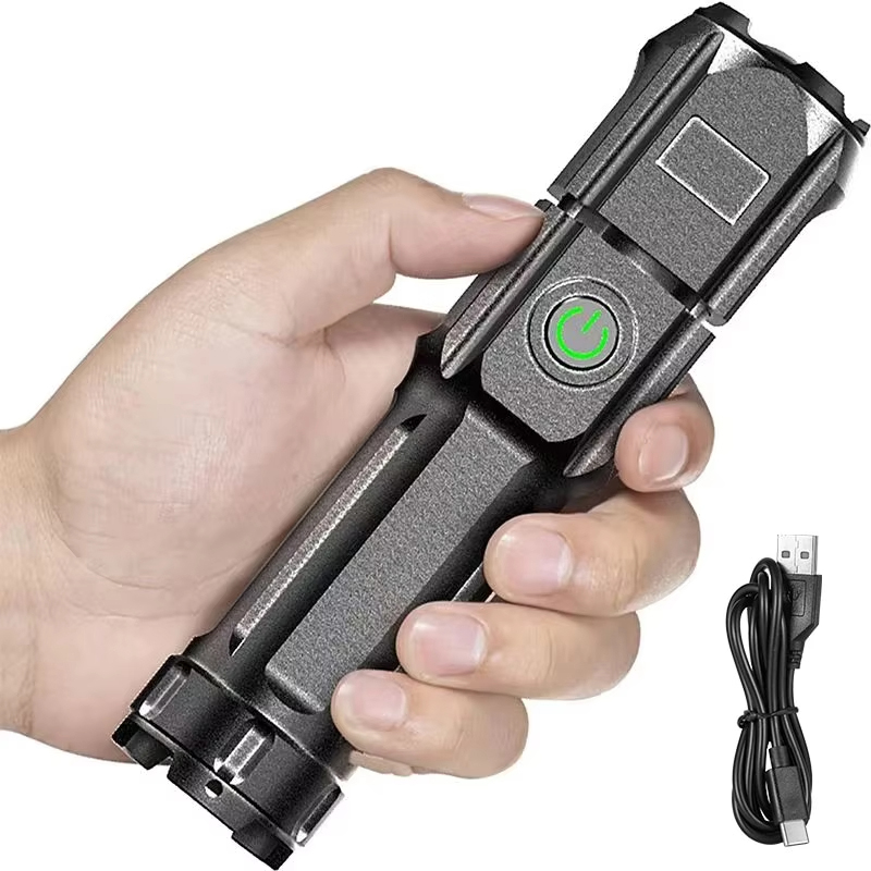 ポータブル LED 懐中電灯充電式 USB 防水ズーム釣り狩 - Outdoor Hunting Lights のレビューと価格