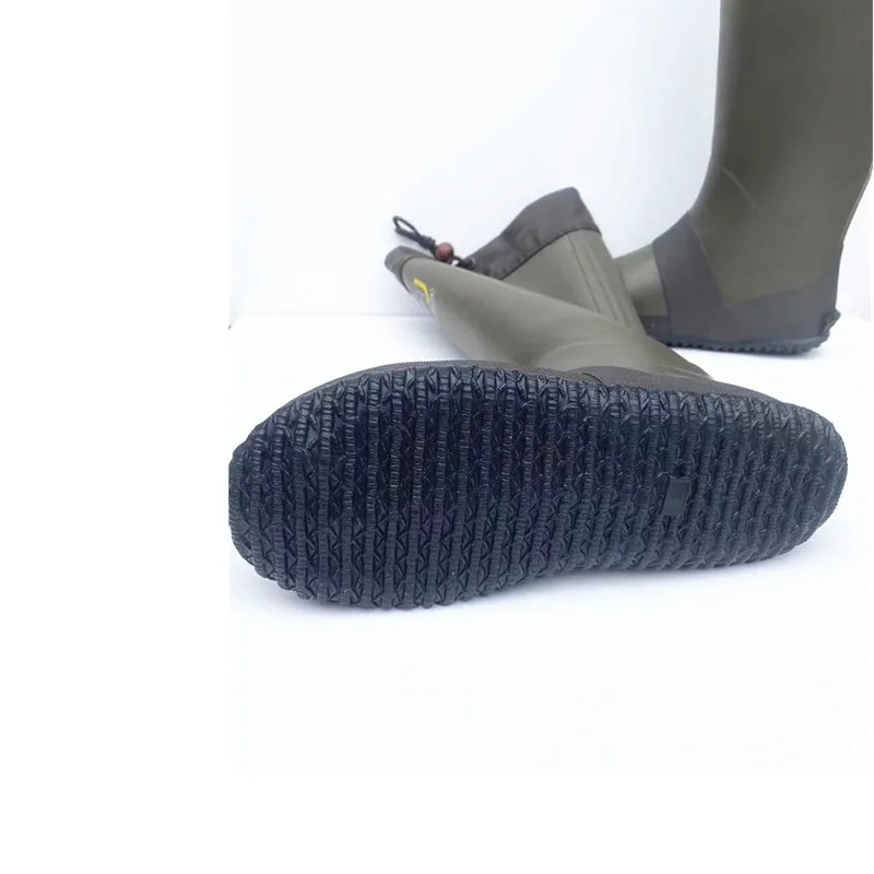 ソフトラバー防水釣りブーツハイチューブ軽量レインブーツ男性女 - Outdoor Hunting Youtube のレビューと価格