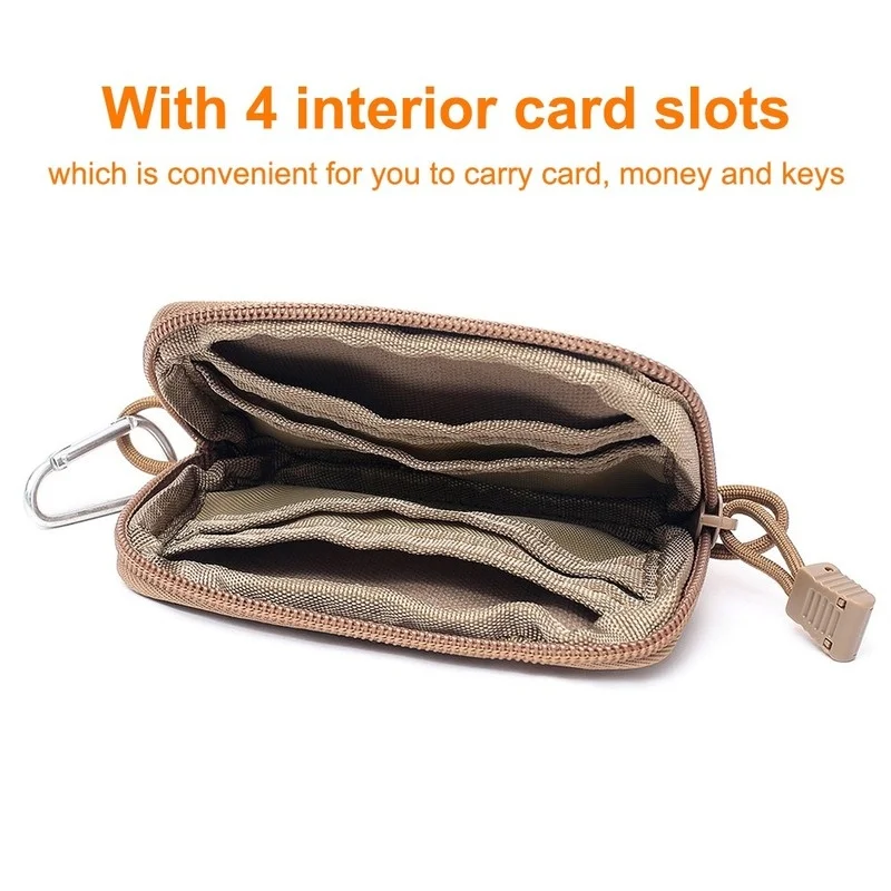 戦術的な財布カードバッグ防水カードキーホルダーマネーポーチパ - Hunting Outdoors Card のレビューと価格
