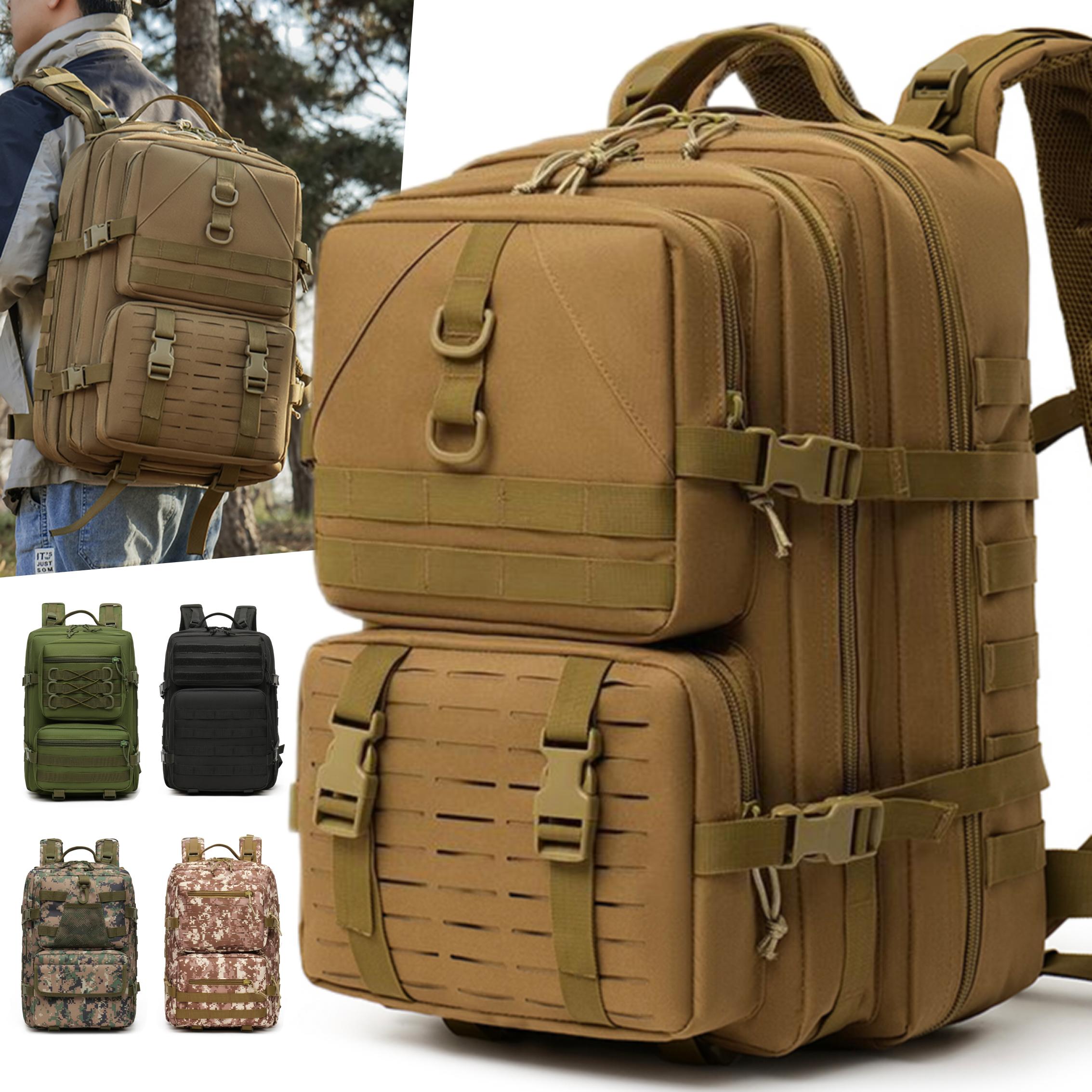 防水加工、大容量、アウトドア戦術バックパック、登山、ハイキン - Outdoor Hunting Logo のレビューと価格