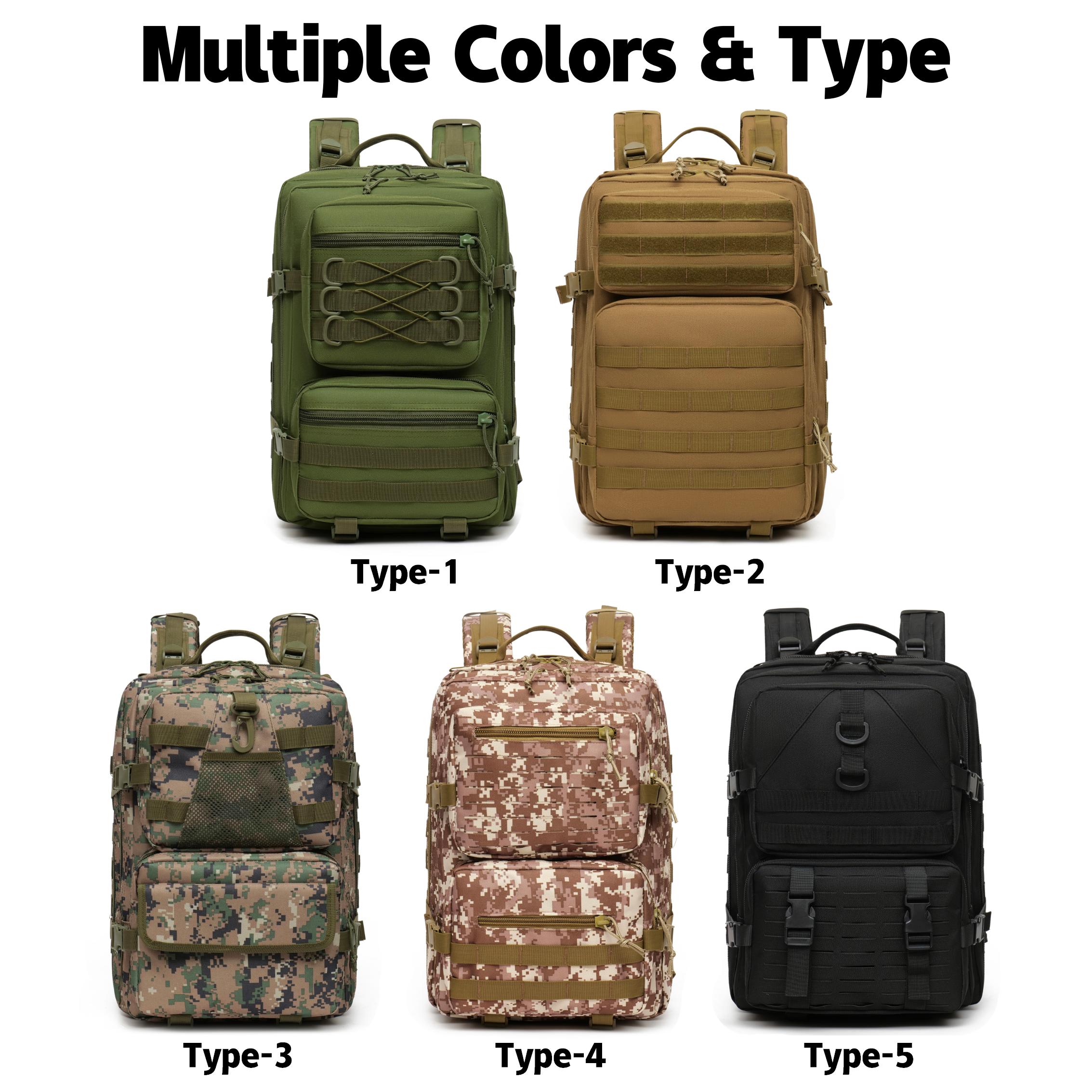 防水加工、大容量、アウトドア戦術バックパック、登山、ハイキン - Outdoor Hunting Logo のレビューと価格