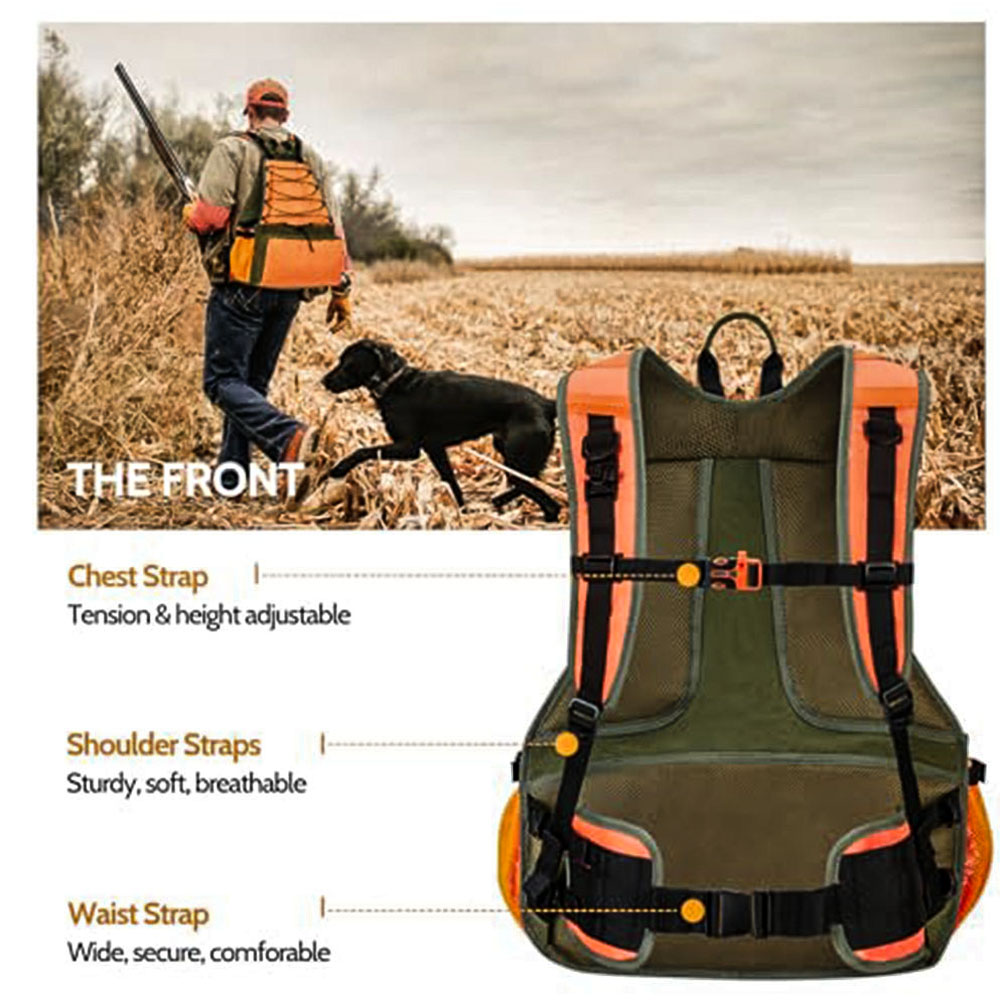 男性用戦術アップランドハンティングベスト、鳥猟用バックパック - Hunting Quail のレビューと価格