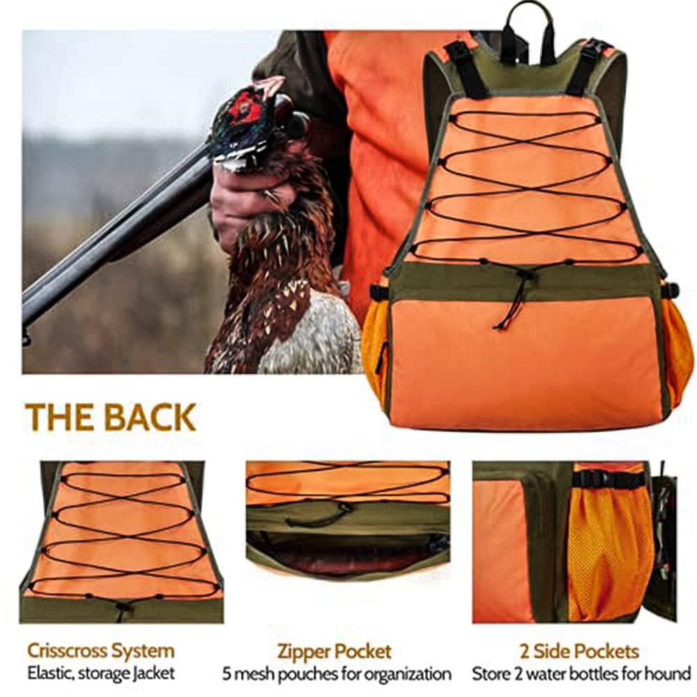男性用戦術アップランドハンティングベスト、鳥猟用バックパック - Hunting Quail のレビューと価格
