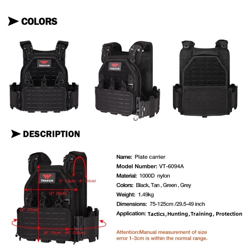 Yakeda-戦術的なレーザーカットのタンク,軽量で高速で取 - Outdoor Hunting Lights のレビューと価格