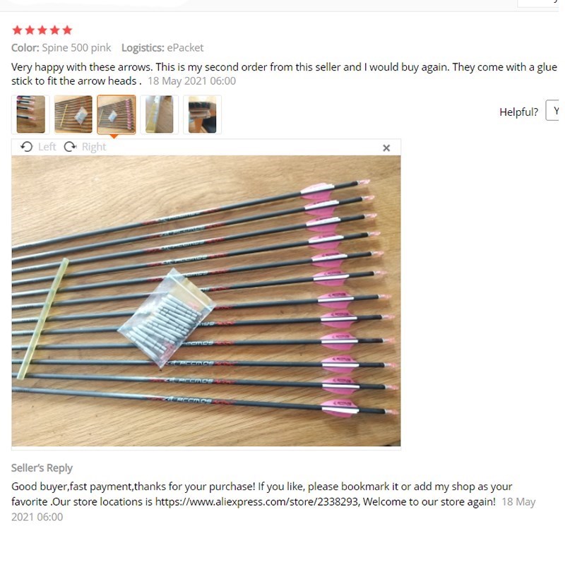ID4.2mm純カーボン矢シャフト スパイン300 350  - Arrow Carbon Shaft のレビューと価格