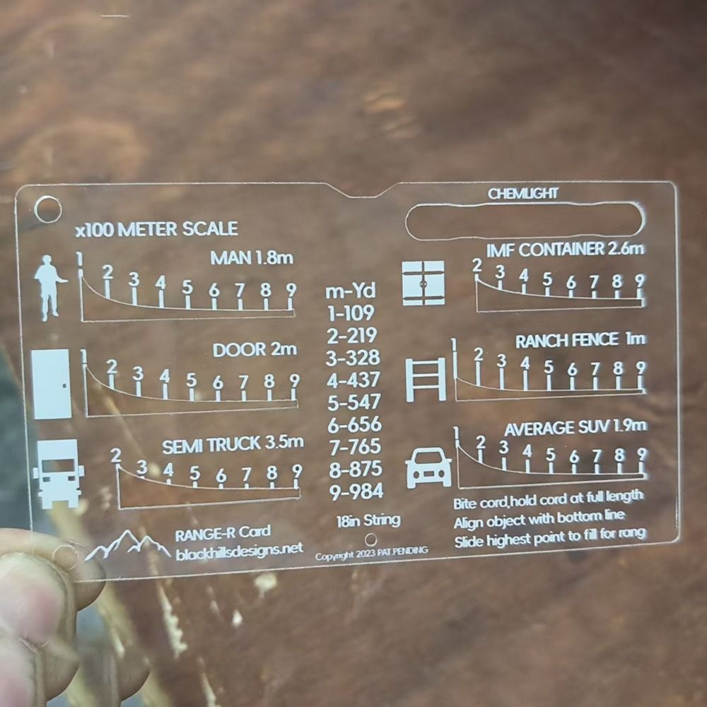 アウトドアレンジファインダーカードレンジフィールドツールアシ - Hunting Outdoors Card のレビューと価格