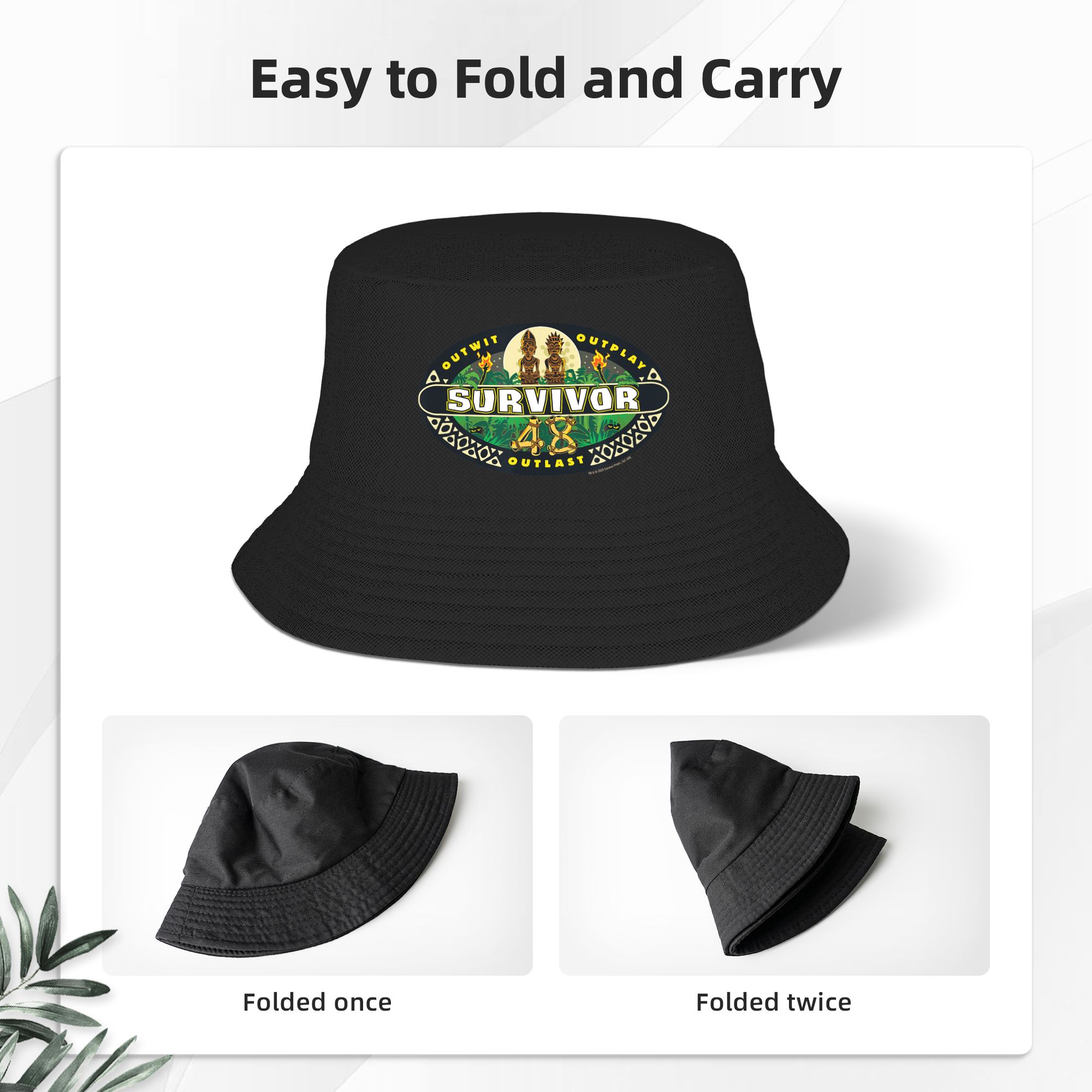 シーズン48ロゴ公式ライセンスバケットハット春用フィッシャー - Outdoor Hunting Logo のレビューと価格