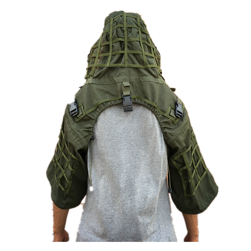 新しい戦術 CS トレーニング狩猟服糸スナイパー迷彩メッシュ - Hunting Outdoor Jacket のレビューと価格