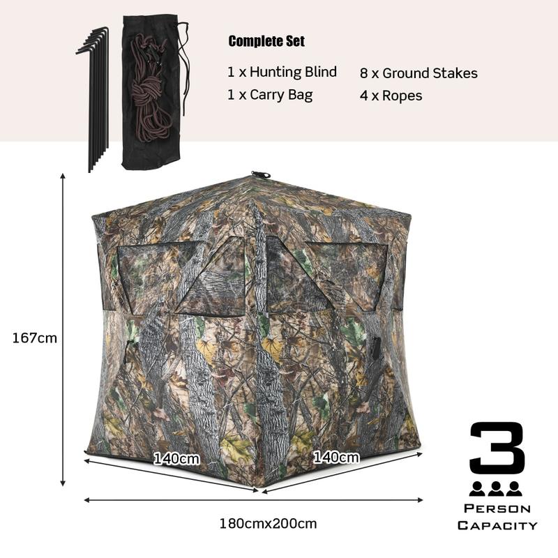 鹿やアンテロープ用の地釘と固定具付きポータブルハンティングブ - Hunting & Outdoor Supplies Carterton Reviews のレビューと価格