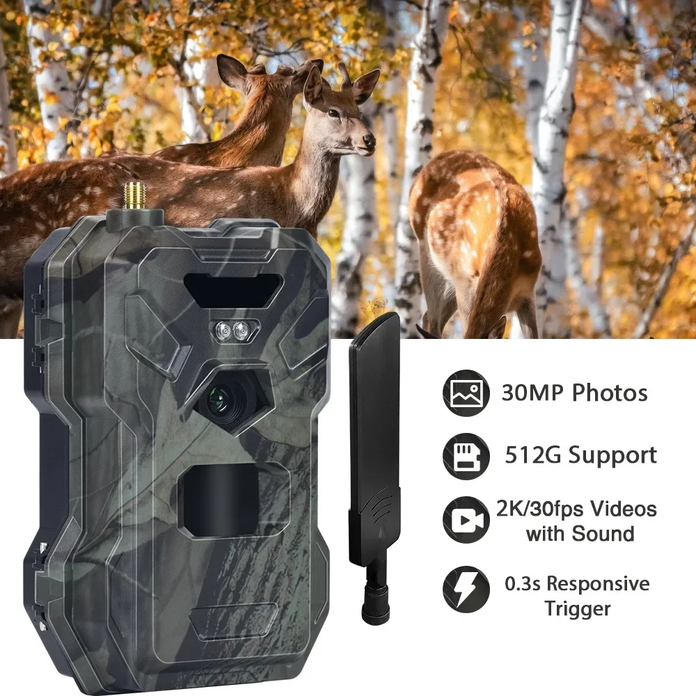 HC-880Pro 4 グラム 30MP HD 2K ナイト - Outdoor Hunting Camera Wireless のレビューと価格