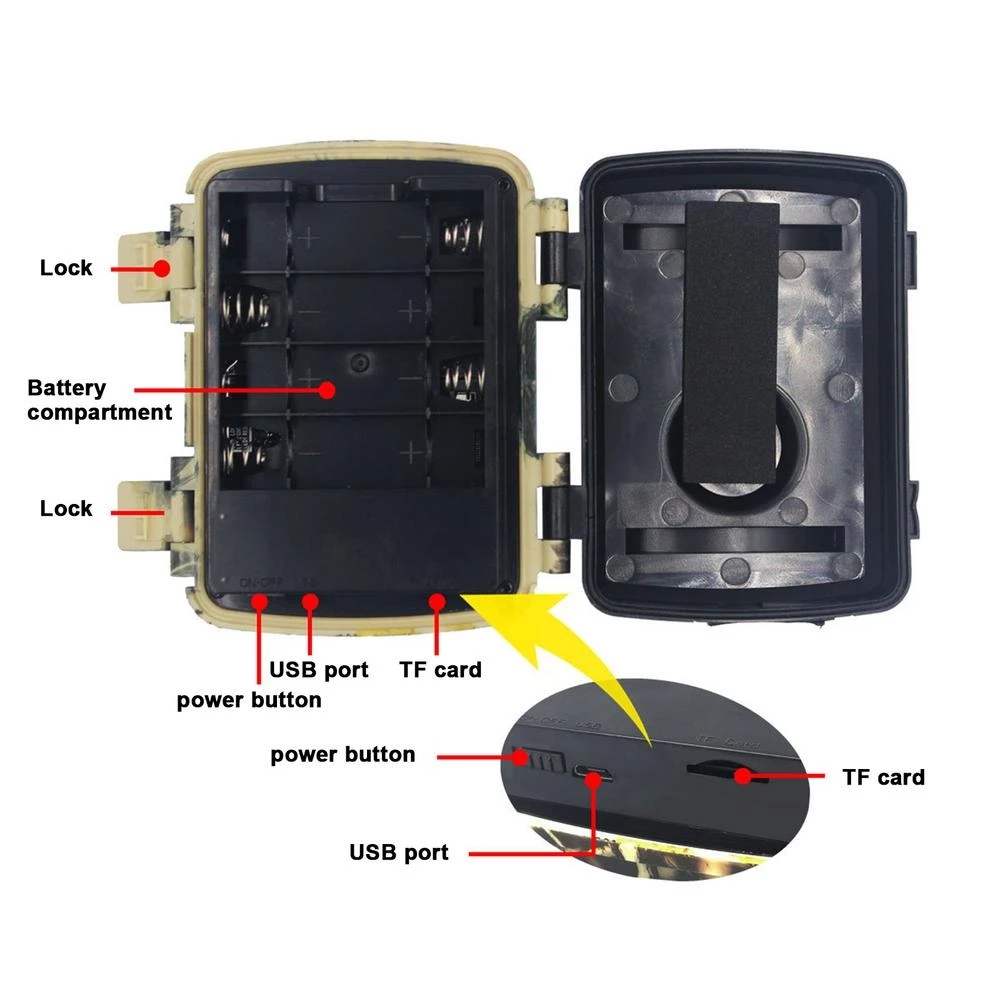 Pirセンサー付き防水ミニトレイルカメラ,屋外ハンティングカ - Outdoor Hunting Camera Wireless のレビューと価格