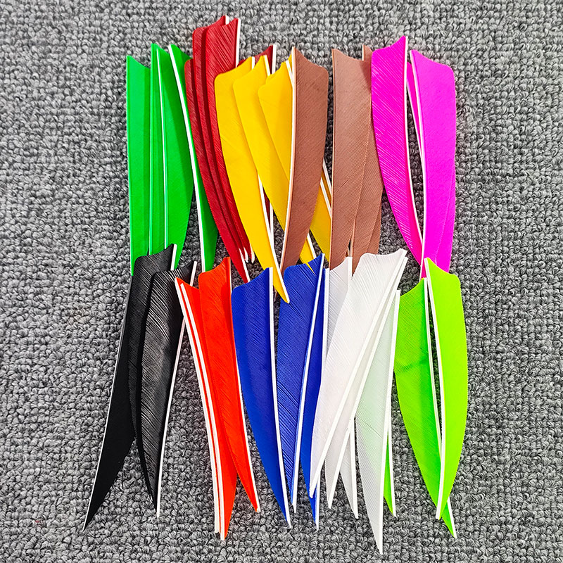 50 個アーチェリー矢羽根 4 インチ天然七面鳥の羽 DIY - Arrow Carbon Shaft のレビューと価格