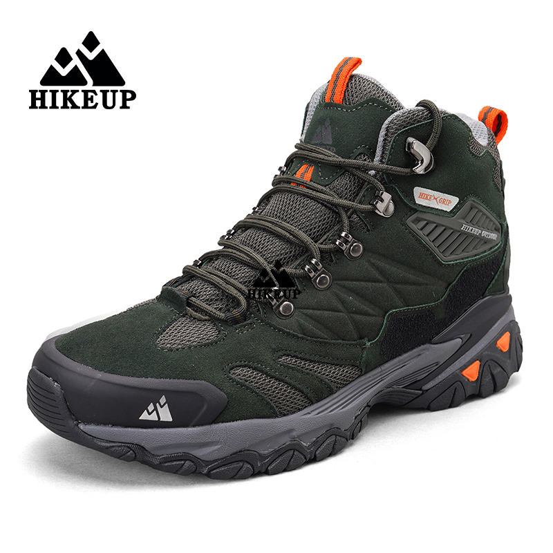 HIKEUP 新しいメンズハイキングシューズ革アウトドアスニ - Outdoor Hunting News のレビューと価格