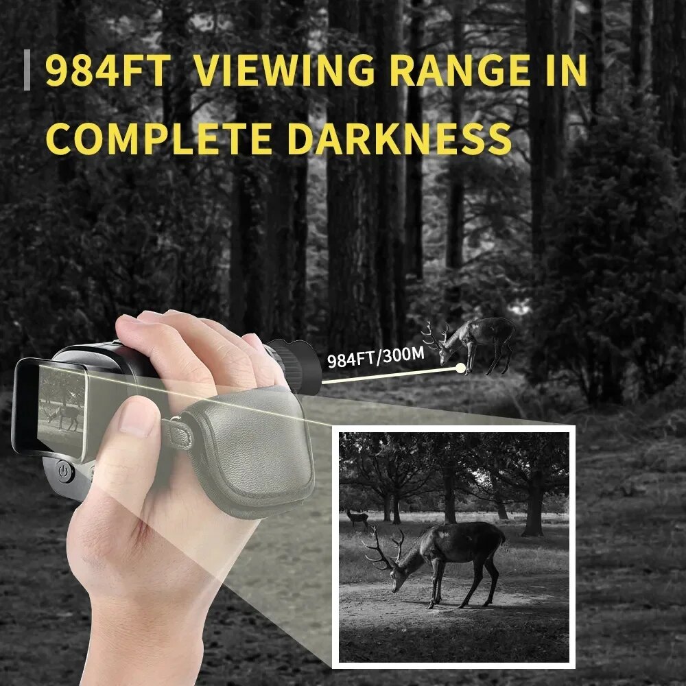 単眼暗視装置,1080p HD,赤外線カメラ,5倍デジタルラ - Outdoor Hunting Lights のレビューと価格