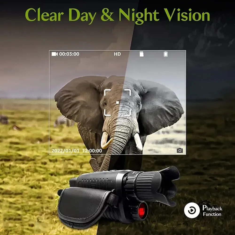 単眼暗視装置,1080p HD,赤外線カメラ,5倍デジタルラ - Outdoor Hunting Lights のレビューと価格