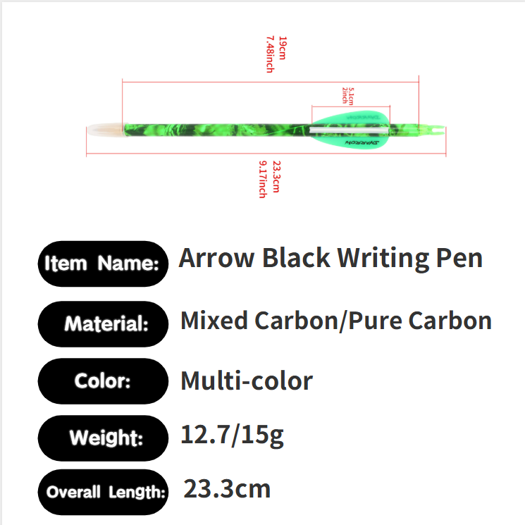 矢印型ペン ノベルティ アーチェリー ギフト アーチャーやア - Arrow Carbon Shaft のレビューと価格