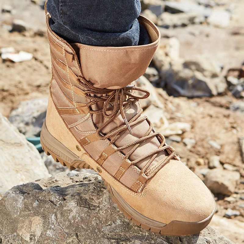 ホットタクティカルEU 38-46ハイチューブデザートブーツ - Outdoor Hunting Youtube のレビューと価格
