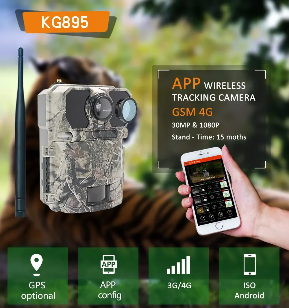 4Gハンティングトレイルカメラ 30MP/1080P ワイヤ - Outdoor Hunting Camera Wireless のレビューと価格