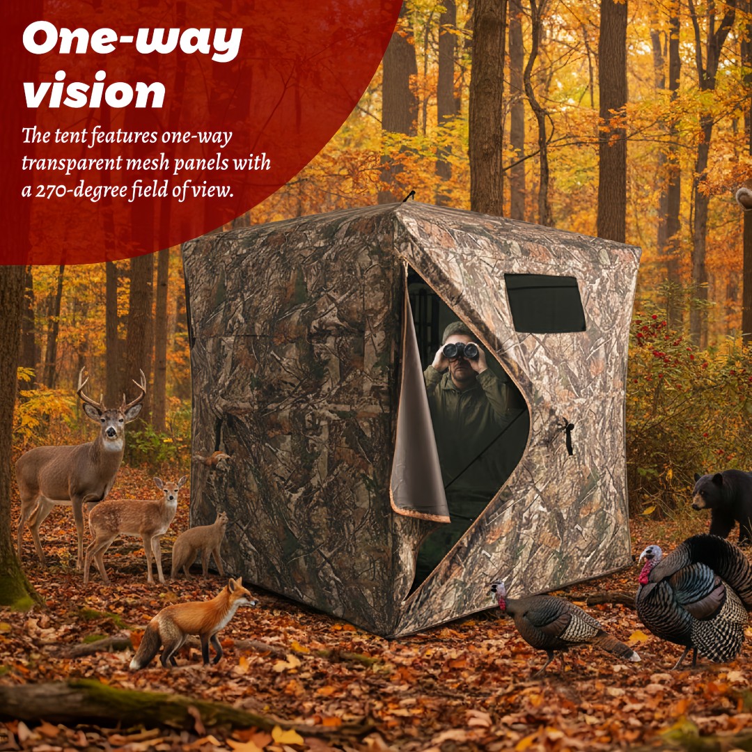 迷彩柄ポップアップハンティングブラインド、簡単設置、地上設置 - Hunting & Outdoor Supplies Carterton Reviews のレビューと価格