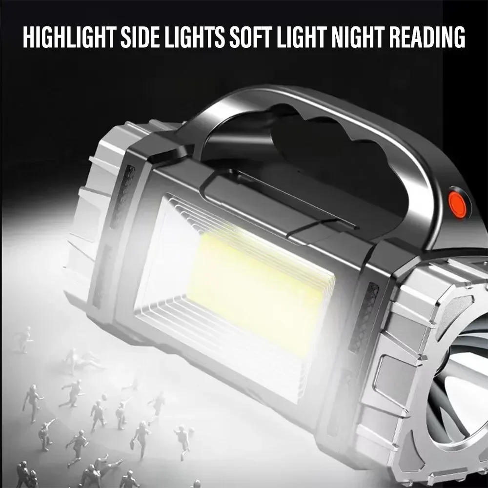 強力なハンドヘルド懐中電灯 USB 充電式トーチ超高輝度ソー - Outdoor Hunting Lights のレビューと価格
