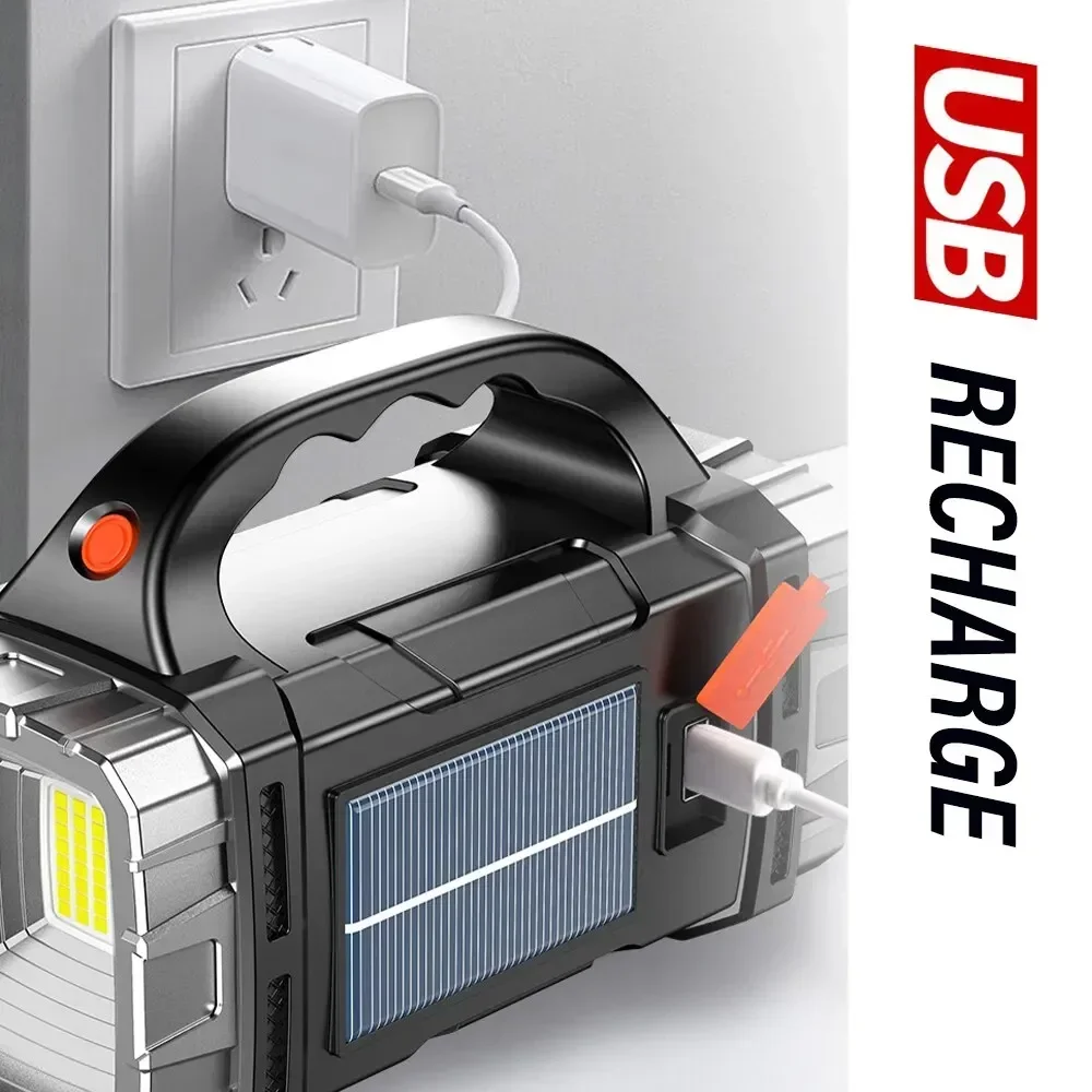 強力なハンドヘルド懐中電灯 USB 充電式トーチ超高輝度ソー - Outdoor Hunting Lights のレビューと価格