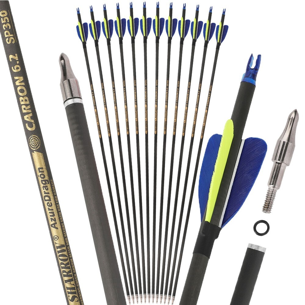 カーボン矢 32インチ スパイン500/600 純カーボンシ - Arrow Carbon Shaft のレビューと価格