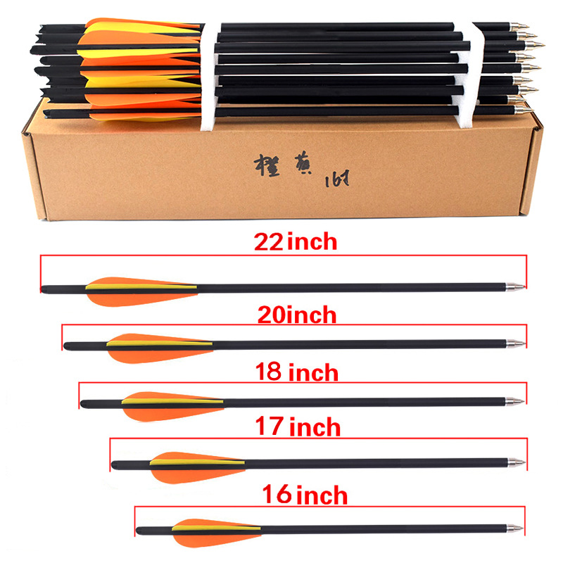 12本入り 16/17/18/20/22インチ アーチェリー - Arrow Carbon Shaft のレビューと価格