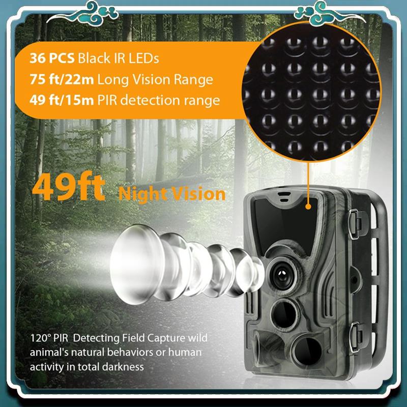 野生動物ハンティングカメラ HC-801A 4K UHD 3 - Outdoor Hunting Camera Wireless のレビューと価格