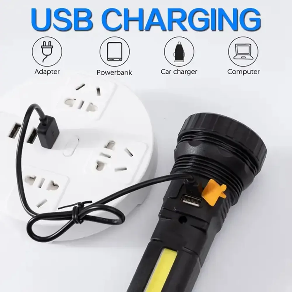 1PC 多機能ソーラー LED 懐中電灯屋外長距離トーチ緊急 - Outdoor Hunting Lights のレビューと価格
