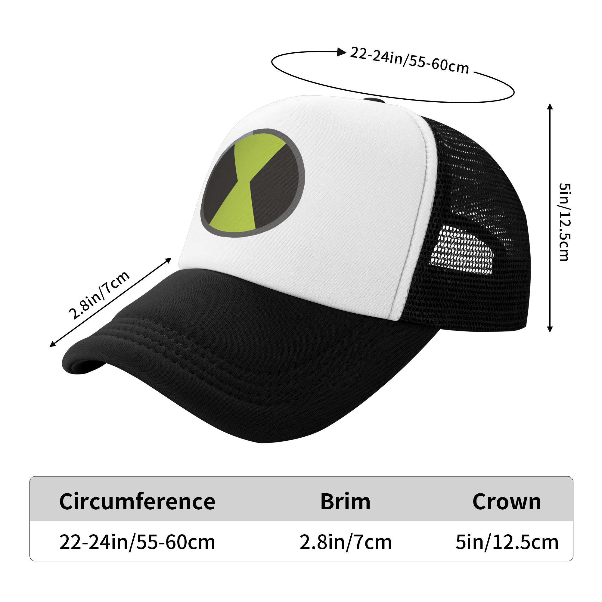 夏の太陽の帽子オムニトリックスロゴ野球帽ベン 10 ストリー - Outdoor Hunting Logo のレビューと価格