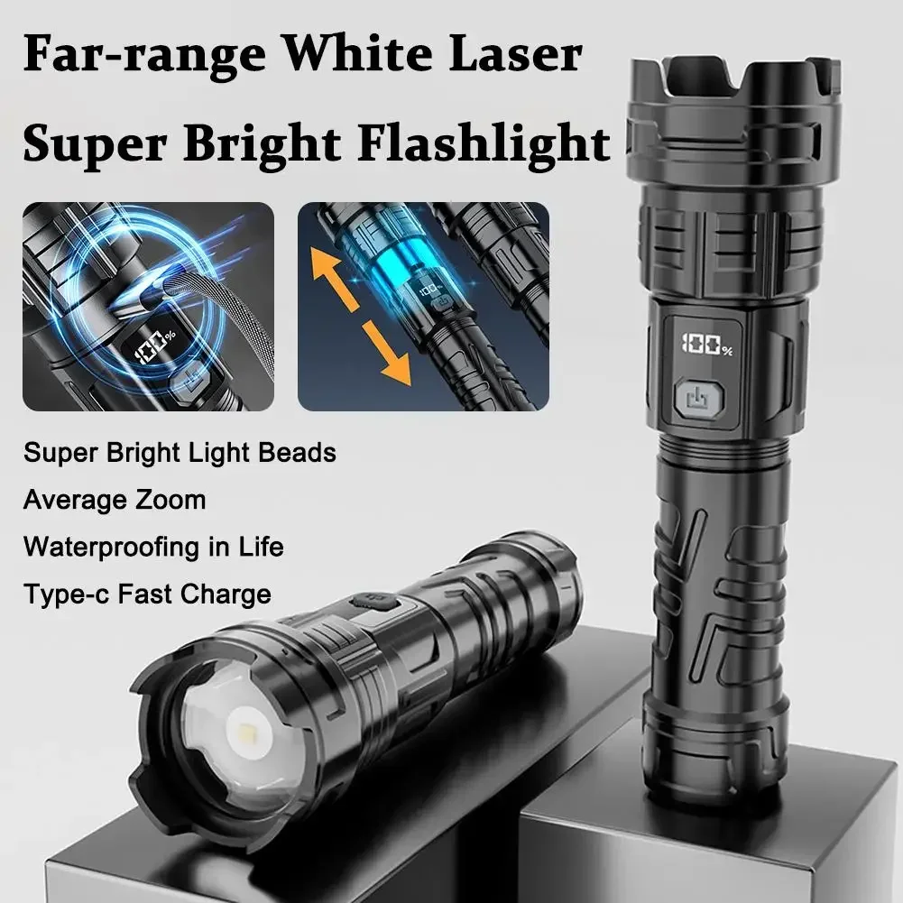 超高輝度 LED 懐中電灯 USB 充電式トーチ屋外ズーム釣 - Outdoor Hunting Lights のレビューと価格