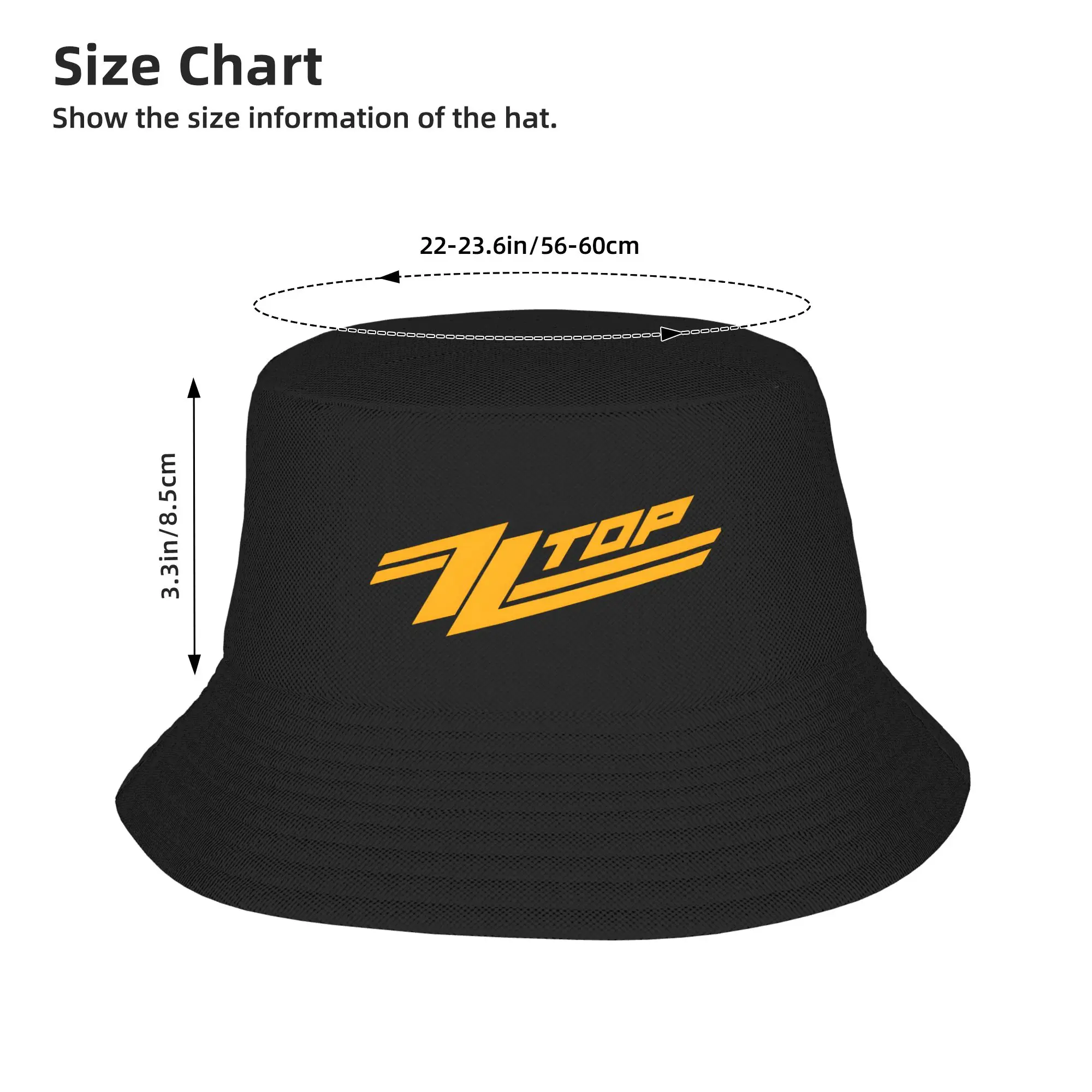 新しい ZZ トップロゴバケットハットストリートスタイル漁師 - Outdoor Hunting Logo のレビューと価格
