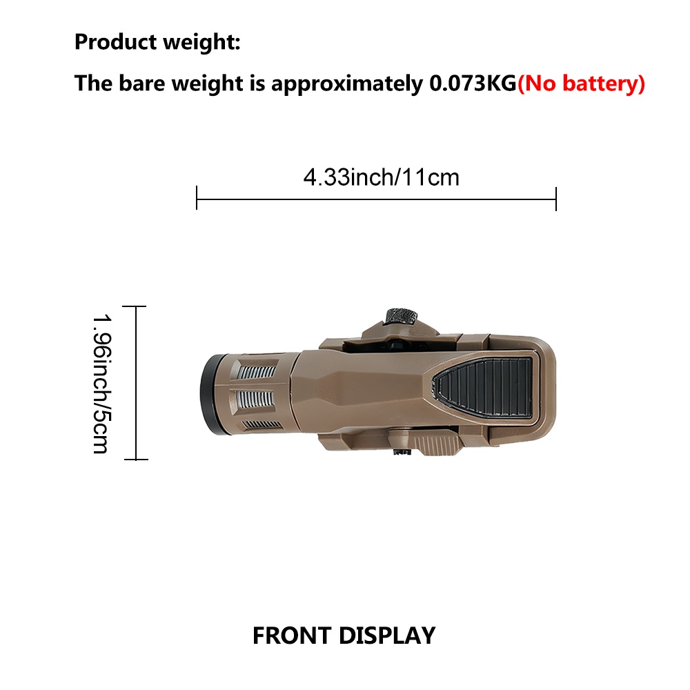 BOOIU 戦術懐中電灯 400 ルーメン WML-G2 ス - Outdoor Hunting Lights のレビューと価格